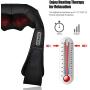 Shiatsu Neck and Back Massager with Heat 3D Deep Kneading Massager for Back,Neck and Shoulder,Waist,Leg Easy to use at Home,car,Office