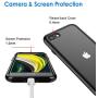 JETech Case for Apple iPhone SE 2nd Generation, iPhone 8 and iPhone 7, 4.7-Inch, Shockproof Bumper Cover, Anti-Scratch Clear Back, Black