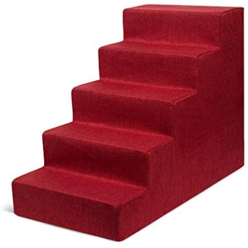 USA Made Pet Steps/Stairs with CertiPUR-US Certified Foam for Dogs & Cats by Best Pet Supplies