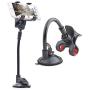 Car Phone Mount Windshield, Long Arm Clamp iVoler Universal Dashboard with Double Clip Strong Suction Cup Cell Phone Holder Compatible iPhone 11 Pro XS Max X 7 8 6 Plus Galaxy S9 S8 S7 Note 9 10