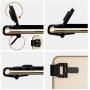 Sylvialuca Mobile Phone Joystick 180°Flip Mini Touch Screen Joystick Universal Clip On Clamp for Phone Tablet Arcade Game Joystick