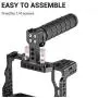 SMALLRIG Handheld Video Stabilizer Handle with Shoe Mount for Camera Cages, Video Camera Cages (Rubber)-1446 SMALLRIG Handheld Video Stabilizer Handle with Shoe Mount for Camera Cages, Video Camera Cages (Rubber)-1446