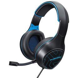 Evo Core Phenom EXP04 Gaming Headset with Boom Mic, Compatible with PS4, Xbox and Mobile Devices (Blue)