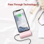 iWALK 4500mAh Portable Charger USB C Battery Pack, Compatible with Samsung Galaxy S10,S9,S8,Note 10/9/8,Moto Z3/2,LG V35/G8/7/5,Nintendo Switch,Google Pixel 4/3/2XL,OnePlus, Pink