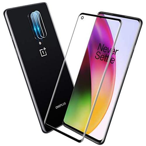 TopACE Screen Protector for OnePlus 8, Camera Protector&Screen Protector Tempered Glass[Bubble Free][HD][Case Friendly][High Responsivity]Compatible for OnePlus 8 (Clear)