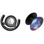 PopSockets: Collapsible Grip & Stand for Phones and Tablets - Blue Nebula & Mount