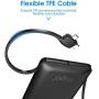 Cell Phone External Battery Packs TG90 10000mAh Power Bank with Built in Cable Portable Charger Battery Backup Compatible with iPhone iPad Android Phone Power Packs