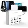 USB Charger, HITRENDS 8 Ports Charging Station 50W/10A Multi Port USB Charging Hub for Multiple Devices (5ft Cord, White) USB Charger, HITRENDS 8 Ports Charging Station 50W/10A Multi Port USB Charging Hub for Multiple Devices (5ft Cord, White)