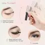 Magnetic Eyelashes with Eyeliner, Nivlan Upgraded 6 Pairs 3D Reusable Magnetic False Eye Lashes & 2 Tubes Waterproof Eyeliner Kit for Natural Look, No Glue Need Magnetic Eyelashes with Eyeliner, Nivlan Upgraded 6 Pairs 3D Reusable Magnetic False Eye Lashes & 2 Tubes Waterproof Eyeliner Kit for Natural Look, No Glue Need