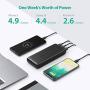RAVPower Portable Charger 22000mAh, External Battery Pack Power Bank with 3 USB Output , High-Capacity Phone Charging Pack Compatible with iPhone 11, Samsung Galaxy, iPad, and More
