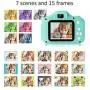 Vbepos Kids Camera, Digital Video Camera Toys for 3-12 Year Old Boys Girls, 1080P HD Action Camera Toddler Recorder Gift with 32GB SD Card for Indoor Outdoor Party Games, Green Vbepos Kids Camera, Digital Video Camera Toys for 3-12 Year Old Boys Girls, 1080P HD Action Camera Toddler Recorder Gift with 32GB SD Card for Indoor Outdoor Party Games, Green