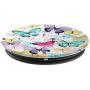 Cute Butterflies White Pink Yellow Teal Purple Black Design PopSockets Grip and Stand for Phones and Tablets
