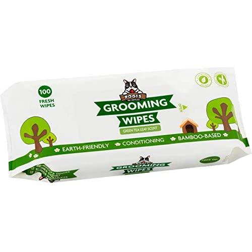 Pogis Grooming Wipes - Hypoallergenic Pet Wipes for Dogs & Cats - Plant-Based, Earth-Friendly, Deodorizing Dog Wipes