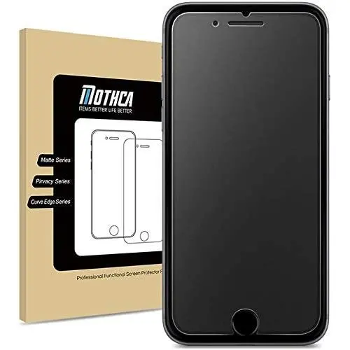 Mothca Matte Screen Protector for iPhone SE 2020 Anti-Glare & Anti-Fingerprint 9H HD Clear Tempered Glass Film for iPhone SE 2nd Generation Smooth as Silk Mothca Matte Screen Protector for iPhone SE 2020 Anti-Glare & Anti-Fingerprint 9H HD Clear Tempered Glass Film for iPhone SE 2nd Generation Smooth as Silk