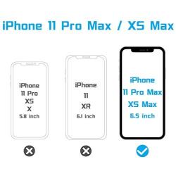 MANTO Screen Protector for iPhone 11 Pro Max and iPhone Xs Max 6.5 Inch (3-Pack) Full Coverage Tempered Glass Protector Film, 3D Touch, Anti Fingerprint, Black