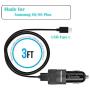 Rapid USB C Car Charger for Samsung Galaxy S10/S10 Plus/S10e/S9/S9 Plus/S20/S20 Plus/S20 Ultra/S8/S8 Plus/Note 10 Plus/9/8, LG V30/V20/G6/G5, HTC 10/U11 with Quick Charge 3.0 Port
