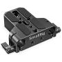SMALLRIG Camera Base Plate with Rod Rail Clamp for Sony A6500 A6600, for Panasonic GH5, Sony A7 Series, etc, Both for Cameras & Cages -1674