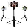 Without Battery It Tripod Selfie Stick Does not disassemble All-in-one Mobile Phone Horizontal and Vertical Shooting Universal Bluetooth Selfie Beauty Shot Artifact (Black)