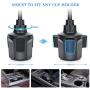 Car Cup Holder Phone Mount，Adjustable Automobile Cup Holder Smart Phone Cradle Car Mount with a Flexible Long Neck Compatible for Cell Phones iPhone Xs Max/X/8/7 Plus/Galaxy and All Smartphones