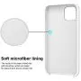 Anuck iPhone 11 Case, Anti-Slip Liquid Silicone Gel Rubber Bumper Case with Soft Microfiber Lining Cushion Slim Hard Shell Shockproof Protective Case Cover for Apple iPhone 11 6.1" 2019 - White Anuck iPhone 11 Case, Anti-Slip Liquid Silicone Gel Rubber Bumper Case with Soft Microfiber Lining Cushion Slim Hard Shell Shockproof Protective Case Cover for Apple iPhone 11 6.1" 2019 - White