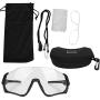Cycling Goggles Photochromic Glasses Unisex Outdoor Sports Cycling Photochromic Goggles Sunglasses with Myopic Glasses Frame