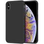 iPhone Xs Max Case, Anuck Soft Silicone Gel Rubber Bumper Case Anti-Scratch Microfiber Lining Hard Shell Shockproof Full-Body Protective Case Cover for Apple iPhone Xs Max 6.5" 2018 - Black