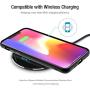 TOZO W1 Wireless Charger Ultra Thin Aviation Aluminum CNC Unibody Fast Charging Pad Black (NO AC Adapter)