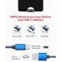 USB C Cable 3A Fast Charging, [5-Pack,3.3/6.6/10ft] USB-A to USB-Type C Fast Charging Cable Nylon Braided Charge Cord Compatible with Samsung Galaxy S10 S10E S9 S8 S20 Plus,Note 9 8,LG V30(Navy Blue)