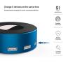 Vogek 6-Port USB Charger Desktop Charging Station with Smart Identification (Blue)
