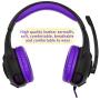 PS4 Headset PC Gaming Headsets for Xbox One - AH68 3.5mm Wire Over Ear Headphone with Mic, Volume Control, Noise Isolating for Playstation4, Laptop,MP3, Smartphones, Tablet