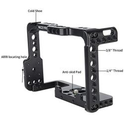 NICEYRIG Camera Cage Kit for Sony A7RIII/ A7III/ A7RII/ A7SII/ A7II/ A9 II, with Cheese Top Handle and HDMI Cable Lock - 190