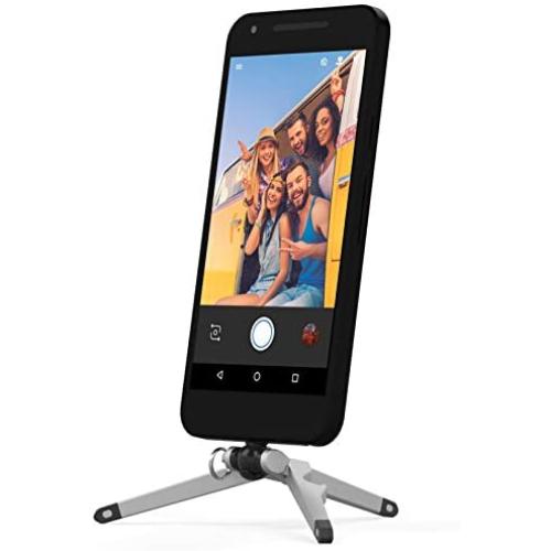 Kenu Stance | Compact Tripod USB-C Smartphones | Works with Galaxy S8, Google Pixel, Pixel XL, LG G6, OnePlus 3T, LG V20, Huawei Honor 8, LG G5, Nexus 5x & 6P and More | Black