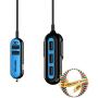 RapidX X5 Car Charger with 5 USB Ports for iPhone and Android - Blue