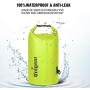 Unigear Dry Bag Waterproof, Floating and Lightweight Bags for Kayaking, Boating, Fishing, Swimming and Camping with Waterproof Phone Case