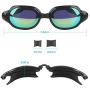 Firesara Swim Goggles, Swimming Goggles UV Protection Anti Fog No Leaking Large Frame Wide View Pool Goggles with Hard Protective Case for Women Men Adult Youth Kids