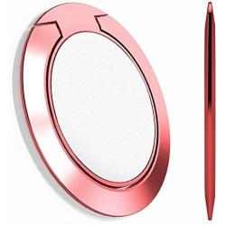 Worlds Slimmest Phone Ring Holder,Attom Tech Ultra Thin Cell Phone Ring Stand for Magnetic Car Mount Hook - Compatible for iPhone X 8 7 Plus 6S 6 5s 5 SE,Galaxy S8 S7 S6 Edge,Note 8 5 (Rose Gold)