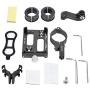 Enrilior GUB Mountain Bicycle Motorcycle Mobile Phone Camera Holder Mount Bracket Cycling (Black)