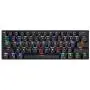 MOTOSPEED 60% Mechanical Gaming Keyboard Compact 61 Keys RGB Backlit Wired/Wireless 3.0 Type-C Gaming/Office Keyboard for PC/Mac/Linux/iPad/iPhone/Smartphone/Laptop Red Switch