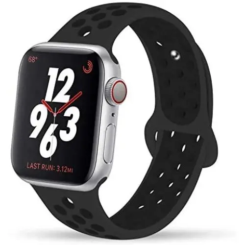 YC YANCH Compatible for Apple Watch Band 38mm 40mm 42mm 44mm, Soft Silicone Sport Band Replacement Wrist Strap Compatible for iWatch Apple Watch Series 5/4/3/2/1,Nike+,Sport,Edition, S/M M/L Size YC YANCH Compatible for Apple Watch Band 38mm 40mm 42mm 44mm, Soft Silicone Sport Band Replacement Wrist Strap Compatible for iWatch Apple Watch Series 5/4/3/2/1,Nike+,Sport,Edition, S/M M/L Size