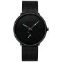 Mens Watches Ultra-Thin Minimalist Waterproof - Fashion Wrist Watch for Men Unisex Dress with Stainless Steel Mesh Band