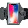 TRIBE Premium Running Armband & Phone Holder for iPhone X, Xs, Xs Max, Xr, 8, 7, 6, Plus Sizes, Galaxy S9, S8, S7, S9/S8 Plus, Note with Adjustable Elastic Band & Key/Card Slot - 100% Lycra