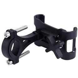 Enrilior Bicycle Aluminium Alloy Mobile Phone Holder Bracket Bike Cycling Accessory(Black)
