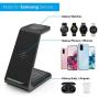 Intoval Wireless Charger, Wireless Charging Station for Samsung Galaxy Phone/Watch/Buds, Fit for S20/S10/S9/S8/Note 10/Note 9/Note 8, Active 2/Active 1/ Gear S3/ Gear Sport/Gear Fit 2, Galaxy Buds
