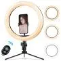 10.2 Inch Ring Light with Stand - Rovtop LED Camera Selfie Light Ring with iPhone Tripod and Phone Holder for Video Photography Makeup Live Streaming 10.2 Inch Ring Light with Stand - Rovtop LED Camera Selfie Light Ring with iPhone Tripod and Phone Holder for Video Photography Makeup Live Streaming