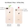 iPhone 8 Plus Case, iPhone 7 Plus Case, Hocase Heavy Duty Shockproof Protection Hard Plastic+Silicone Rubber Hybrid Protective Case for iPhone 7 Plus/iPhone 8 Plus - Rose Gold Line/Pink Marble