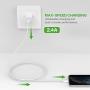 KerrKim iPhone Charger, Lightning Cable 2 Pack 6 Feet Fast Charging High Speed Connector Data Sync Transfer Lightning to USB A Charger Cable Compatible with iPhone Xs Max/X/8/7/Plus/6S/6/SE/5S/iPad