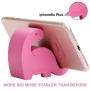 Plinrise Animal Desk Phone Stand, Update Dinosaur Silicone Office Phone Holder, Creative Phone Tablet Stand Mounts, Size:1.3" X 3.0" X 2.7" (Pink)