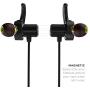 Phaiser BHS-790 Bluetooth Headphones with Dual Graphene Drivers and AptX Bluetooth 5.0 Sport Headset with Mic - Wireless Earbuds for Running - Sweatproof, Blackout