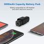 KIWI design Battery Pack for Oculus Quest VR Headset, 5000 mAh VR Power Bank Portable Charger with USB-C Charging Cable for Oculus Quest Accessories (Black)