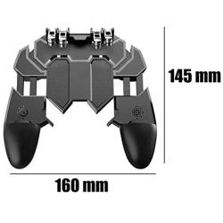 ZHINAN Mobile Game Controller Ergonomic Gamepad Universal Portable for PUBG L1R1 L2R2 Triggers Accessories Stretchable Travel Smartphone Remote Grip 6 Fingers Operation Joystick